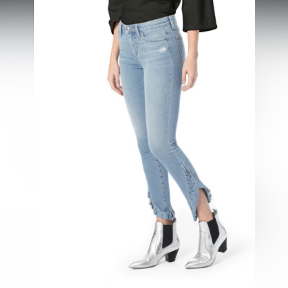 Joes Jeans size 27 - The Icon mid rise skinny ankle w/ ruffle hem